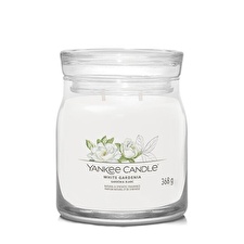 Yankee Candle Aromatic Candle Signature Glass Medium White Gardenia 368 G