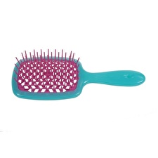 Janeke Bicolor Superbrush - Turquoise With Pink For Unisex 1pc