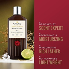 Cremo Italian Bergamot Body Wash - Shower Gel 473ml