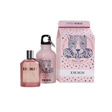 Ikks Set Ikks: Little Woman Eau De Toilette For Women 100ml & Little Woman Gwp Glass Water Bottle Pink