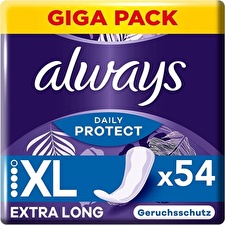 Always Panty Liners Daily Protect Extralong 54 Pcs
