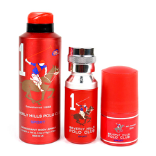 Beverly Hills Polo Club Gift Set Beverly Hills Polo Club: 1982 - Sport 1 Eau De Toilette For Men 50ml & 1982 - Sport 1 Anti-perspirant Deodorant Spray For Men 175ml & 1982 - Sport 1 Anti-perspirant Deodorant Roll-on For Men 50ml