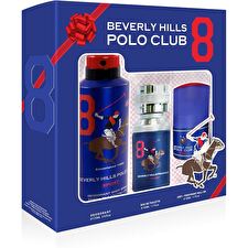 Beverly Hills Polo Club Set Beverly Hills Polo Club: 1982 - Sport 8 Eau De Toilette For Men 50ml & 1982 - Sport 8 Anti-perspirant Deodorant Spray For Men 175ml & 1982 - Sport 8 Anti-perspirant Deodorant Roll-on For Men 50ml