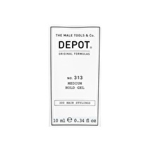 Depot 300 Hair Stylings No. 313 Uv Filter Hair Styling Gel Definition & Control Medium Hold 10ml