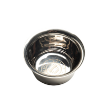 Depot Accessories No. 735 Steel Metal Shaving Bowl Silver