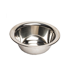 Depot Accessories No. 741 Promotional Steel Metal Shaving Bowl Silver