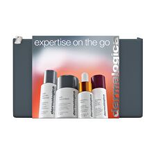 Dermalogica Expertise On The Go Set Dermalogica: Daily Glycolic Cleansing Cleansing Gel For Face 30ml & Daily Microfoliant Exfoliating Exfoliating Powder 13 G & Biolumin-c Vitamin C Brightening Serum For Face 10ml & Dynamic Skin Retinol Anti-wrinkle Serum For Face 10ml