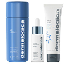 Dermalogica Smooth & Hydrate Set Dermalogica: Daily Milkfoliant Exfoliating Exfoliating Powder 74 G & Active Moist Prebiotics Hydrating Cream For Face 50ml & Circular Hydration Hyaluronic Acid Serum For Face 30ml