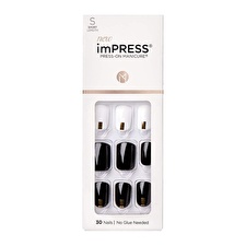 Kiss Self-adhesive Nails Impress Nails Midnight Drive 30 Pcs