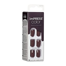 Kiss Self-adhesive Nails Impress Color Try Gray 30 Pcs