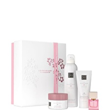Rituals Set Rituals: The Ritual Of Sakura Rejuvenating Body Scrub 125 G & The Ritual Of Sakura Shower Mousse 200ml & The Ritual Of Sakura Hydrating Body Cream 100ml & Reve De Hanami Eau De Parfum For Women 15ml