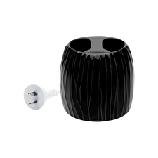 Aromamatic Wax Melt Electric Warmer Black Textured (suitable For Wax Melts & Essential Oils)