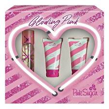 Aquolina Pink Sugar Glowing Pink Sweet Addiction Woman Set Eau De Toilette 50ml & Bl 50ml & Sg 50ml