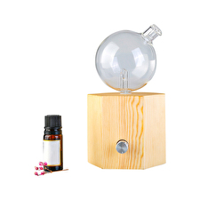 Amrita Court Nebuliser (diffuser) Wooden Base Geometry Hexagon