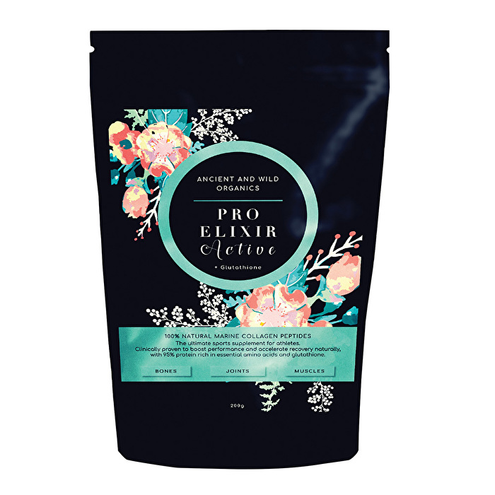 Ancient And Wild Organics Pro Elixir Active Organic Marine Collagen +  Glutathione 200g