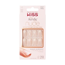Kiss Acrylic Nails - French Manicure For A Natural Look Salon Acrylic French Nude 64267 28 Pcs