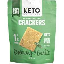 Almond Flour Crackers Rosemary & Garlic 8x64g
