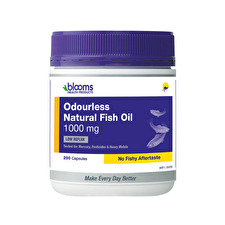 Blooms Odourless Natural Fish Oil 1000mg 200c