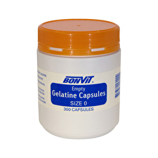 Bonvit Empty Gelatine Capsules Size 0 300c