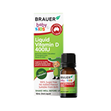 Brauer Baby and Kids Vitamin D 400IU Liquid 10ml