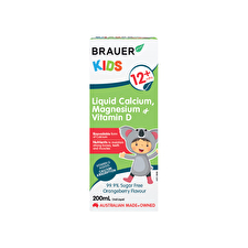 Brauer Kids Calcium Magnesium and Vitamin D Liquid 200ml