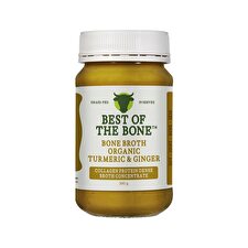Best Of The Bone Bone Broth Beef Concentrate Organic Turmeric & Ginger & Black Pepper 390g