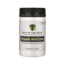 Best Of The Bone Organic Beef Liver Nutrient Dense Superfood 180c
