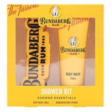 Bundaberg Shower Kit Body Wash Lazer Cut Sponge Giftbox 100ml