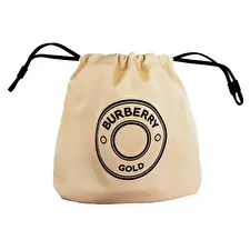 Burberry Gold Canvas Pouch