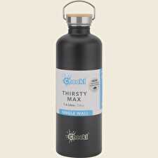 Stainless Steel Bottle Matte Black 'Thirsty Max' 1600ml