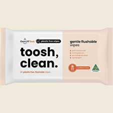 Toosh Clean Flushable Plastic Free Wipes 80pk