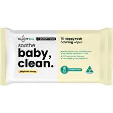 Baby Clean Soothe Flushable Plastic Free Wipes 70pk