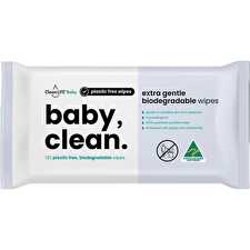 Baby Clean Extra Gentle Plastic Free Wipes 120pk