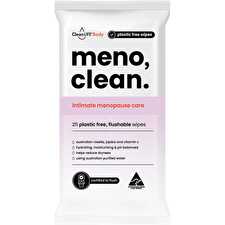 Meno Clean Wipes Flushable Plastic Free Wipes 25pk