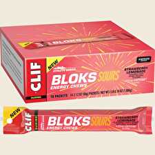 Bloks Energy Chews Sour Strwby Lemonade 25mg Caffeine 18x60g