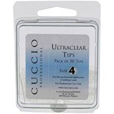 Cuccio Pro Ultraclear Tips # 4 Woman 50pcs Acrylic Nails