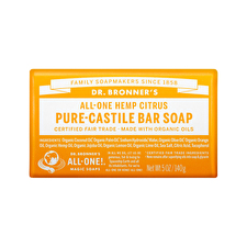 Dr. Bronners All-one Pure-castile Magic Bar Soap Citrus 140g