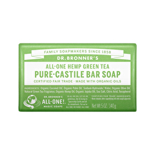 Dr. Bronners All-one Pure-castile Magic Bar Soap Green Tea 140g