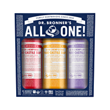 Dr. Bronners Pure-castile Soap Liquid (hemp 18-in-1) Carnival 3 X 237ml Pack (contains: Rose Citrus & Lavender)