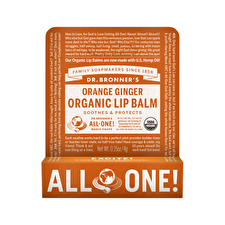 Dr. Bronner's Organic Lip Balm Hang Sell Orange Ginger 4g x 12 Display