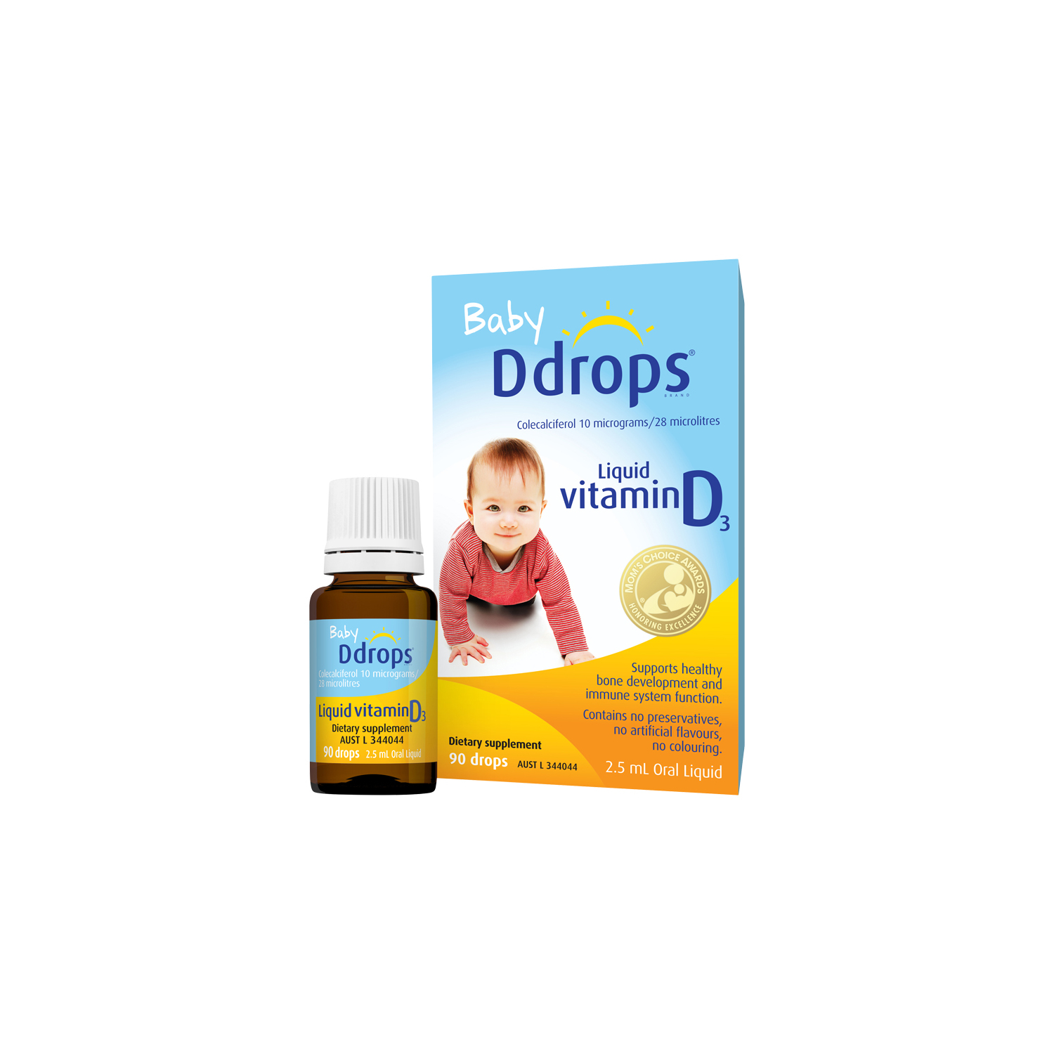 Ddrops Baby Liquid Vitamin D3 400IU 2.5ml