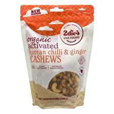 Organic Activated Korean Chilli & Ginger Cashews 300g