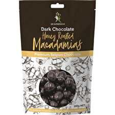 Honey Roasted Macadamias Dark Chocolate 100g
