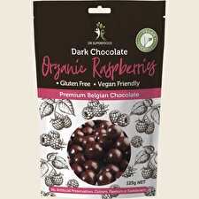 Raspberries Organic Dark Chocolate 125g