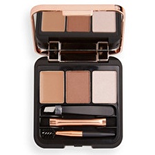 Makeup Revolution Set Brow Sculpt Eyebrow Palette Dark Brown 2.2 G