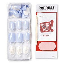 Kiss Self-adhesive Nails Impress Nails Lavender Whisper 30 Pcs