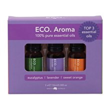 Eco Modern Essentials Aroma Essential Oil Trio Best Selling (Top 3) 10ml x 3 Pack