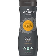Attitude Super Leaves Shampoo & Body Wash - Přírodní Pánský šampon A Tělové Mýdlo 2v1 473ml