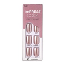 Kiss Self-adhesive Nails Impress Color Paralyzed Pink 30 Pcs