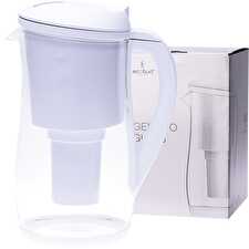 Gentoo Glass Water Filter Jug White 1500ml